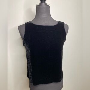 Y2K vintage Johnny was Black Velvet Women's Top